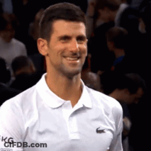 Man Smiling In White Lacoste Polo GIF