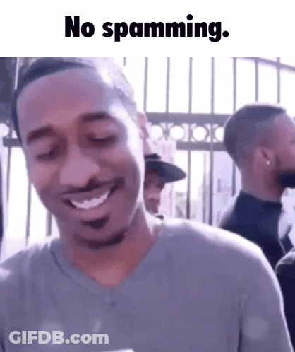 Man Smiling No Spamming GIF
