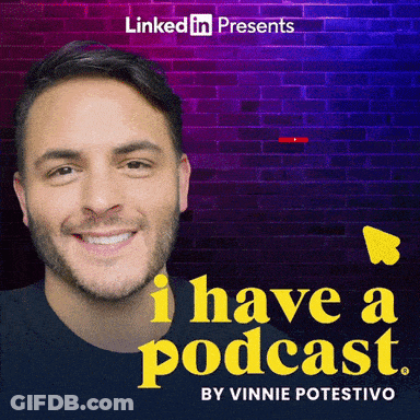 Man Smiling On Podcast Cover GIF