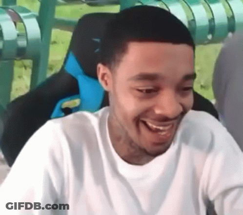 Man Smiling On Roller Coaster GIF