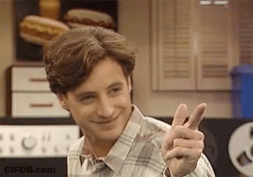 Man Smiling Peace Sign You No It GIF