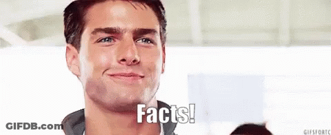 Man Smiling Saying Facts GIF