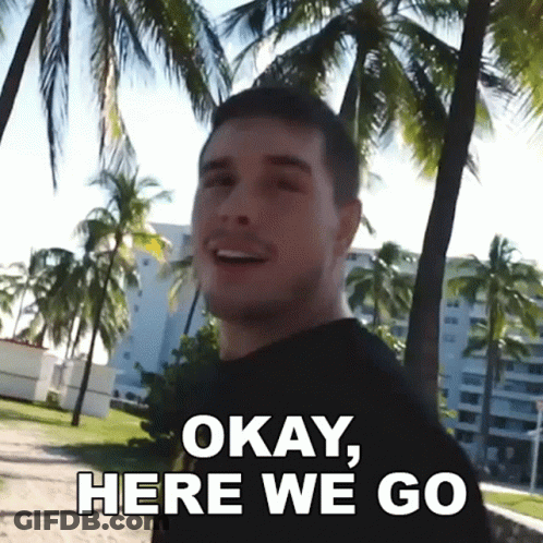 Man Smiling Saying Here You Go GIF