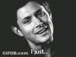 Man Smiling Saying I Can't Black And White GIF