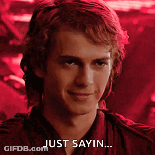 Man Smiling Saying Just Sayin GIF