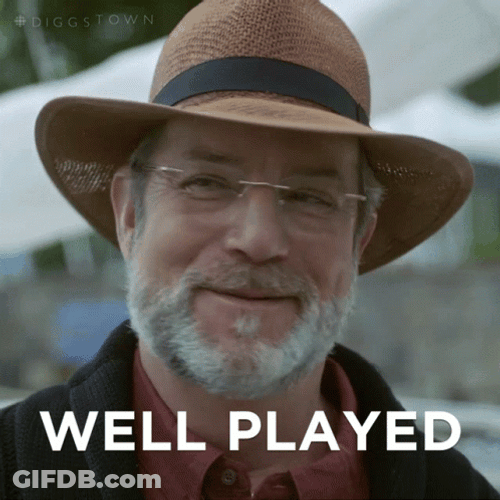 Man Smiling Saying Well Played GIF