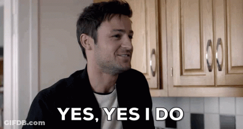 Man Smiling Saying Yes Yes I Do GIF