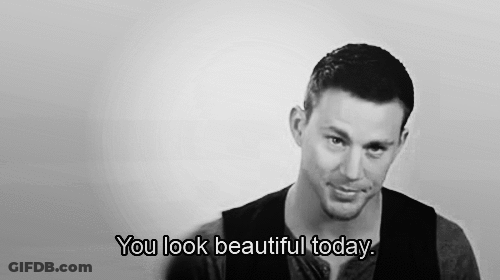 Man Smiling Saying You Look Beautiful Today GIF
