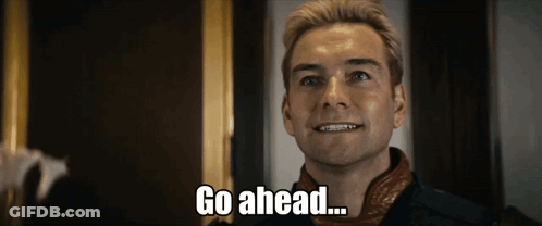 Man Smiling Says Go Ahead GIF