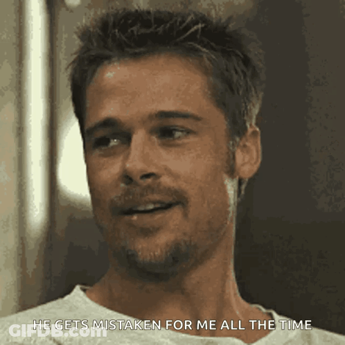 Man Smiling Says Mistaken For Me GIF