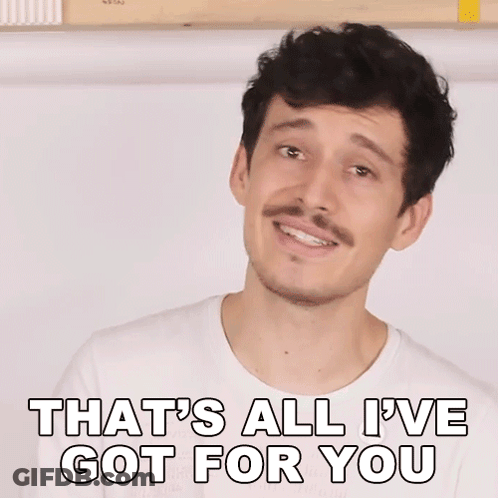 Man Smiling Says That's All I Have GIF