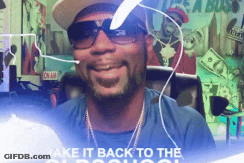 Man Smiling Sunglasses Hat Take It Back To The Old School GIF