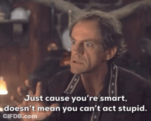 Man Smiling With Always Thinking Behind Him GIF