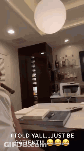 Man Smoking Cigar Says I Told Yall Just Be Patient GIF