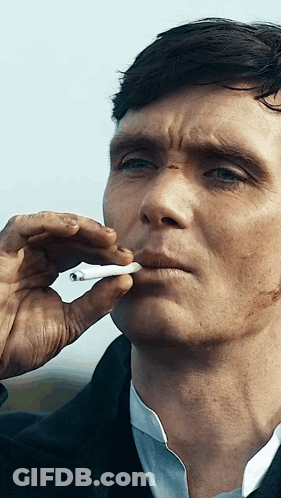 Man Smoking Cigarette Blue Sky GIF