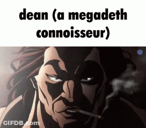 Man Smoking Cigarette Dean Megadeth Connoisseur GIF