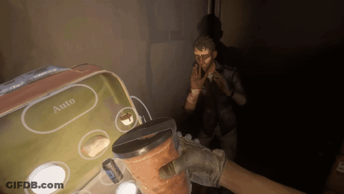 Man Smoking Cigarette In Dark Room GIF