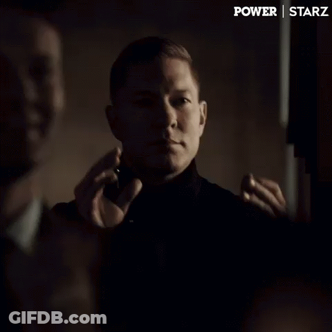 Man Smoking Cigarette In Dark Room Power Starz GIF