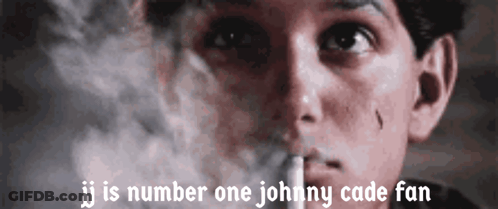 Man Smoking Cigarette JJ Is Number One GIF