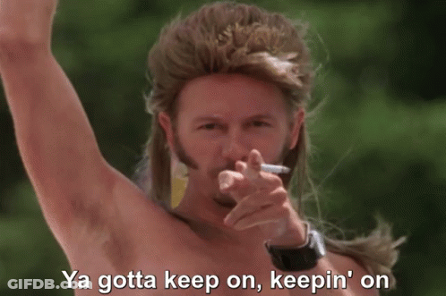 Man Smoking Cigarette Keep On Keepin On GIF