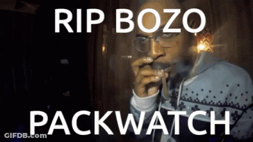 Man Smoking Cigarette Rip Bozo Packwatch GIF