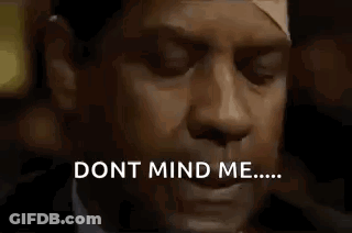 Man Smoking Cigarette Saying Dont Mind Me GIF