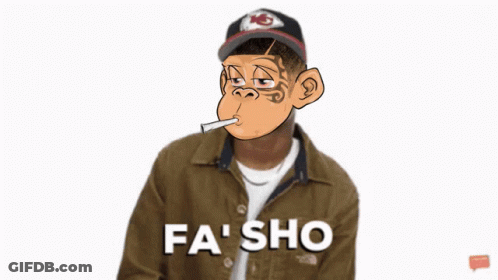 Man Smoking Cigarette Saying Fa Sho GIF