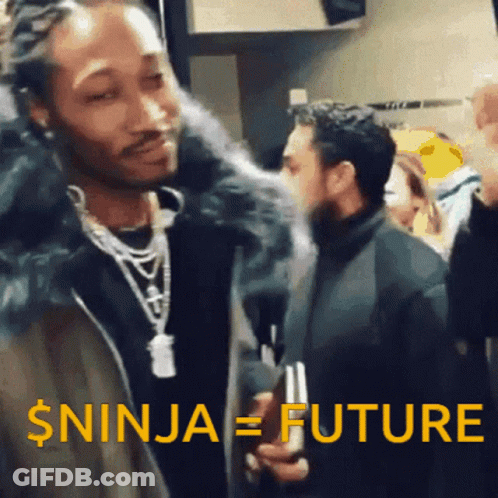Man Smoking Cigarette With $ Ninja = Future GIF