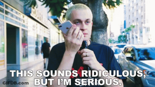 Man Smoking E-Cigarette And Talking GIF