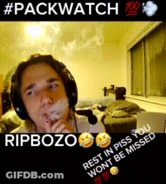 Man Smoking Says Rip Bozo Rest In Piss GIF