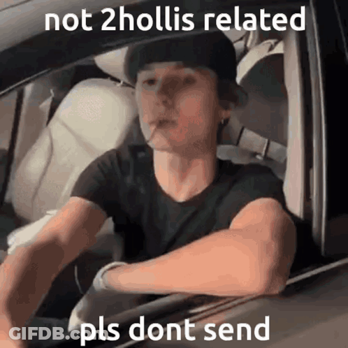 Man Smoking While Driving Saying Not 2Hollis Related Pls Dont Send GIF