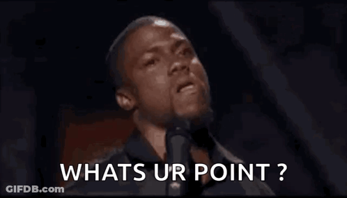 Man Speaking Into Microphone Asking What's Ur Point GIF