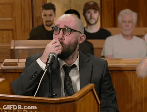 Man Speaking Into Microphone At Podium Saying Defend GIF