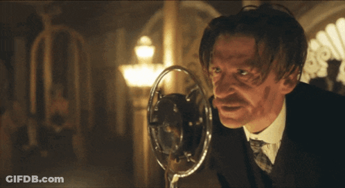 Man Speaking Into Microphone By Order Of The Peaky Blinders GIF