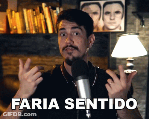 Man Speaking Into Microphone Faria Sentido GIF
