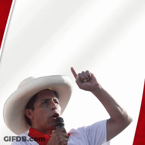 Man Speaking Into Microphone Fendamos Os Votos GIF