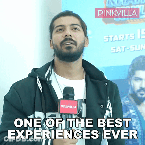 Man Speaking Into Microphone One Of The Best Experiences Ever GIF