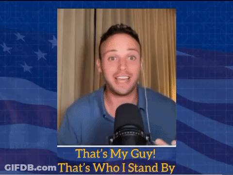 Man Speaking Into Microphone Saying That's My Guy GIF