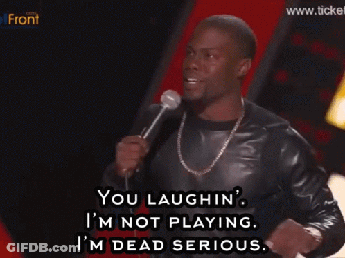 Man Speaking Into Microphone Saying You Laughed GIF
