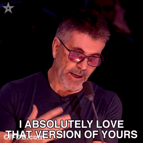 Man Speaking Into Microphone Says I Absolutely Love That Version Of Yours GIF