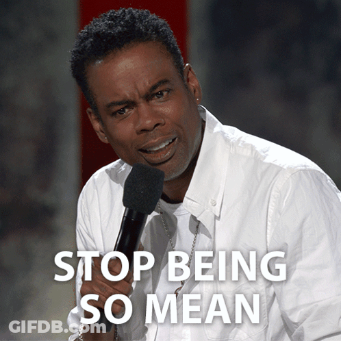 Man Speaking Into Microphone Stop Being So Mean GIF