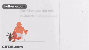 Man Spinning Wheel Saying The Man Who Did Not Celebrate Independence GIF