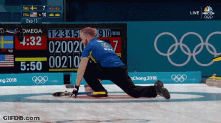 Man Spinning While Curling GIF
