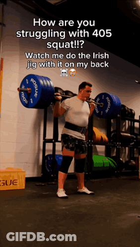 Man Squatting Barbell Nah That's Not Good GIF