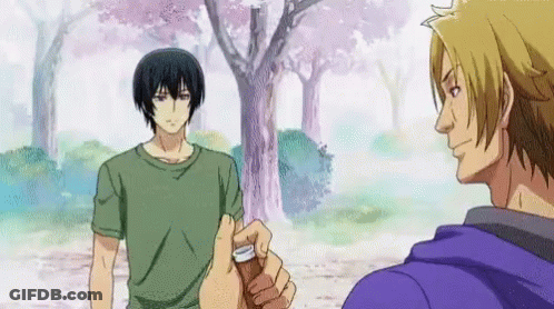 Man Squatting By Sall All Sign GIF