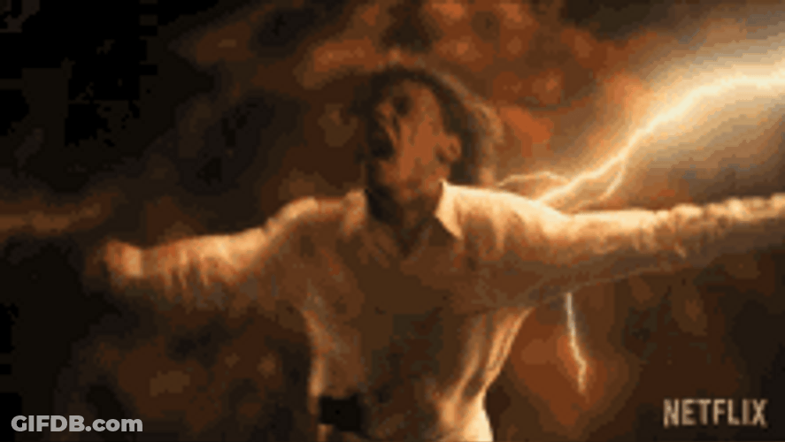 Man Stabbed By Lightning GIF
