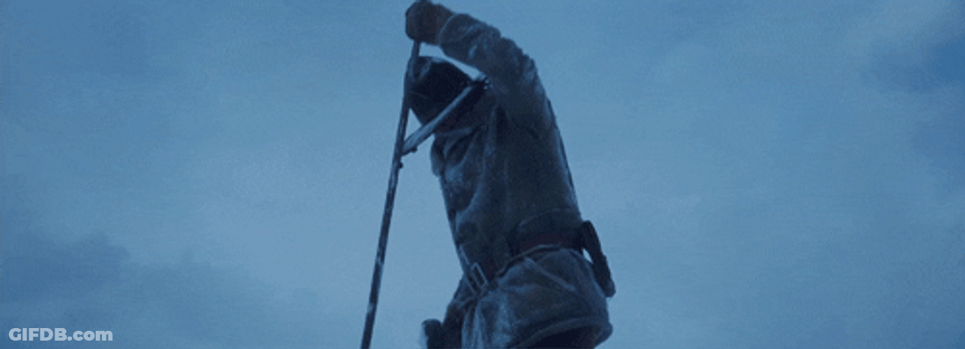 Man Stabbing The Ground GIF