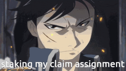 Man Staking My Claim Assignment GIF