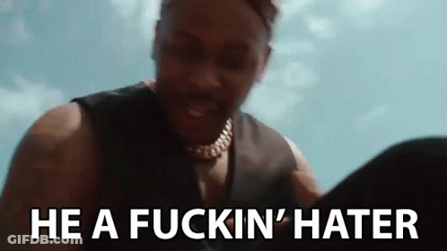 Man Standing Before Blue Sky Hater GIF