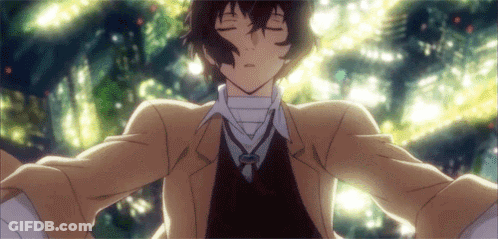 Man Standing Before Christmas Tree Eyes Closed GIF